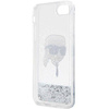 Karl Lagerfeld KLHCI8LNKHCH iPhone 7/8/ SE 2020/2022 silver/silver hardcase Glitter Karl Head