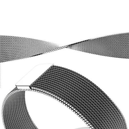 Mercury pasek Mesh Apple Watch 42/44/45mm srebrny/silver