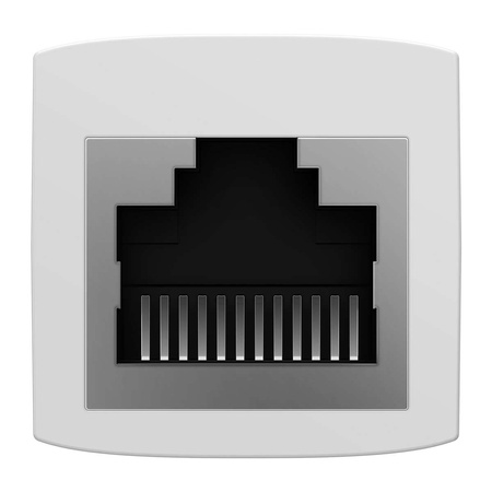 Złączka sieciowa łącznik kabli Ethernet RJ-45 Baseus AirJoy Series 10 szt. - biała