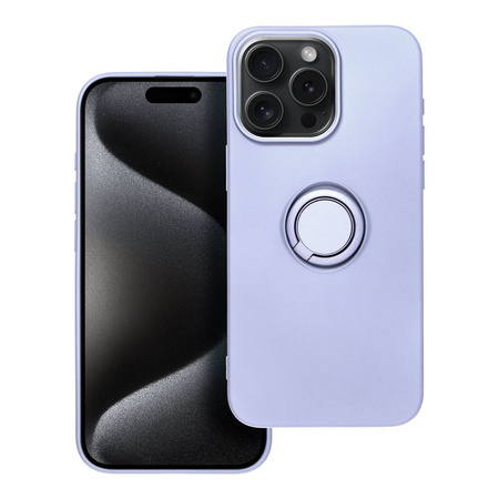 Futerał SILICONE RING do IPHONE 15 PRO MAX fioletowy