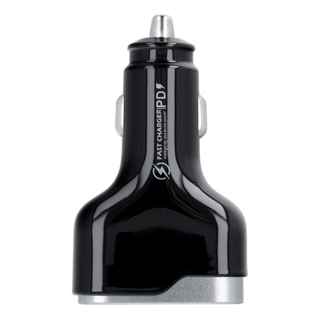 Ładowarka samochodowa USB QC 3.0 18W + 2x Typ C PD 100W+30W CC53-2C1A (Total 138W)