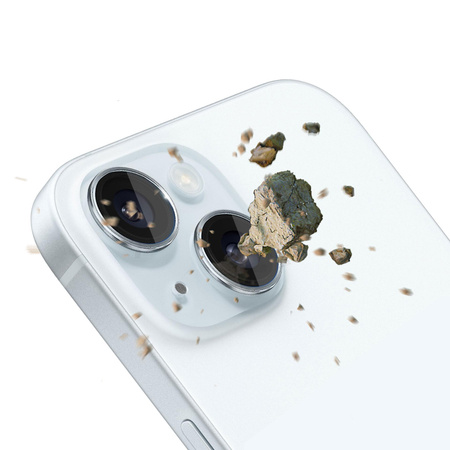 3MK Lens Protection Pro iPhone 15 6.1" niebieski/blue Ochrona na obiektyw aparatu z ramką montażową 1szt.