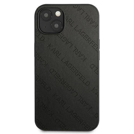 Oryginalne Etui IPHONE 13 MINI Karl Lagerfeld Hardcase Perforated Allover (KLHCP13SPTLK) czarne