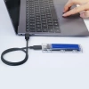 Kieszeń dyskowa M.2 NVME na USB-C 10Gbps - niebieska