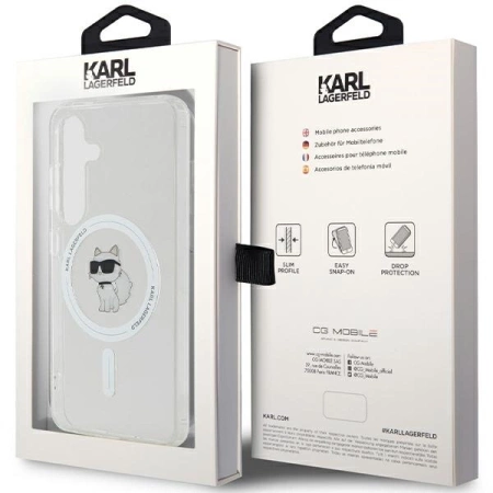 Etui Karl Lagerfeld IML Choupette MagSafe na Samsung Galaxy S24 - przezroczyste
