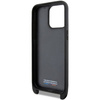 BMW M Edition Carbon Tricolor Lines &amp; Strap case for iPhone 15 Pro Max - black