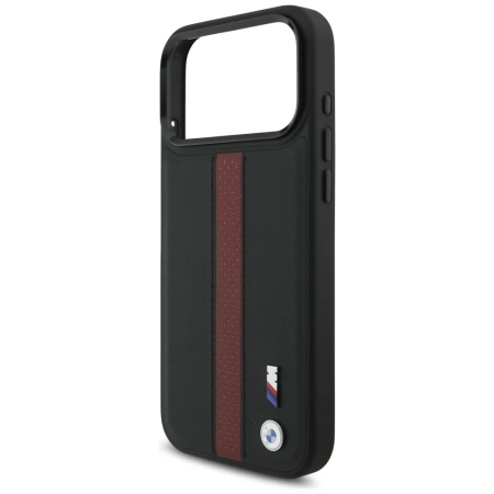 BMW M Perforated Stripe Logo MagSafe Case für iPhone 17 Pro Max – Rot