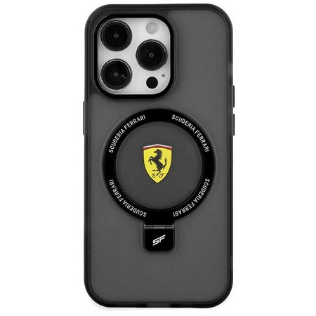 Ferrari FEHMP15SUSCAK iPhone 15 6.1" black/black hardcase Ring Stand 2023 Collection MagSafe