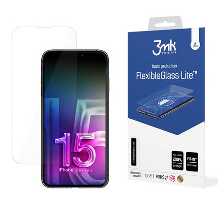 3mk szkło hybrydowe FlexibleGlass Lite do iPhone 15 6,1&quot;