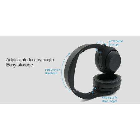 FORCELL F-AUDIO słuchawki bezprzewodowe nagłowne ANC Sonic Aura czarne