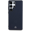 Schutzhülle SAMSUNG GALAXY S25 ULTRA Mercedes AMG Hardcase Leather Debossed Lines MagSafe navy blau