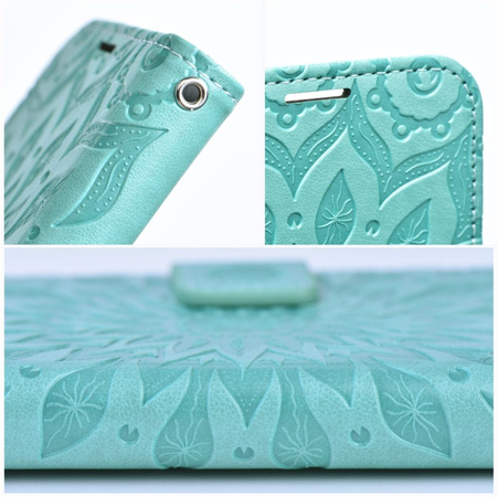 Kabura MEZZO Book do SAMSUNG A14 4G / A14 5G  mandala zielony