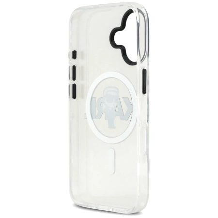 Etui Karl Lagerfeld IML Karl Sketch Logo MagSafe do iPhone 17 - przezroczyste