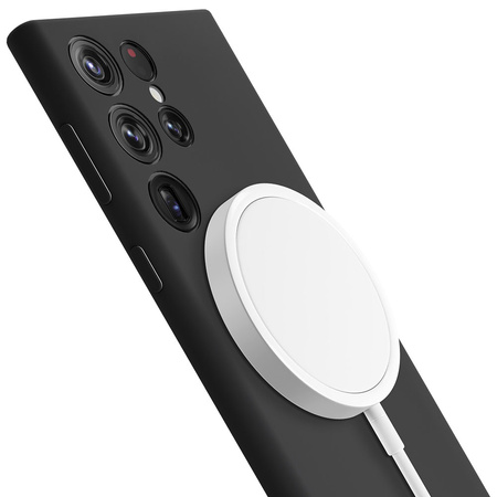 Samsung Galaxy S24 Ultra - 3mk Hardy Android Silicone MagCase Black