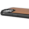 iCarer Leather Oil Wax etui pokryte naturalną skórą do iPhone 14 (kompatybilne z MagSafe) brązowy (WMI14220717-TN)