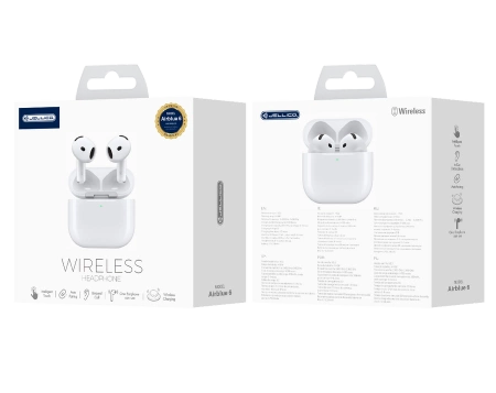 JELLICO wireless earphones AirBlue 6 White