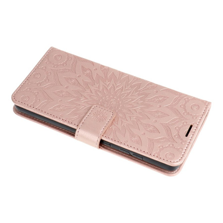 Kabura MEZZO Book do XIAOMI Redmi 12 4G / 12 5G mandala złoty róż