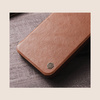 Nillkin Qin Leather Pro Case Hülle für Samsung Galaxy S22+ (S22 Plus) Kameraschutz Holster Cover Flip Cover Schwarz