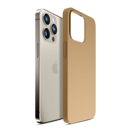 Apple iPhone 15 Pro - 3mk Hardy Silicone MagCase Dark Gold