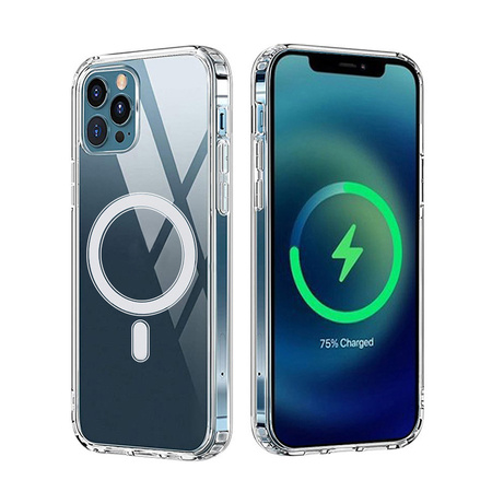 Nakładka Anti Shock 1,5 mm Mag do iPhone 15 Pro 6,1&quot; transparentna big hole