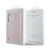 Original Case IPHONE 15 PRO MAX Guess PU Grained Gold Ring MagSafe (GUHMP15XPGHSMMP) pink