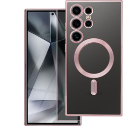 Futerał ELECTRO MAG COVER kompatybilny z MagSafe do SAMSUNG S25 złoty róż