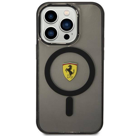 Ferrari FEHMP14XURKK iPhone 14 Pro Max 6,7" schwarz/schwarz Hardcase Translucent Magsafe