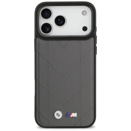 BMW M Quilted Logo MagSafe case for iPhone 17 Pro Max - graphite