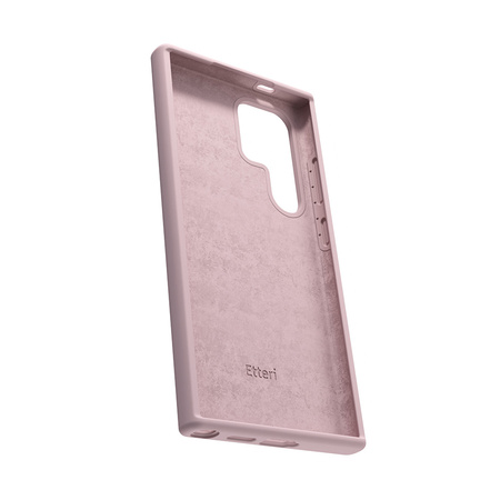 Nakładka Etteri Silicone Case do Samsung Galaxy S24 Ultra jasnoróżowa