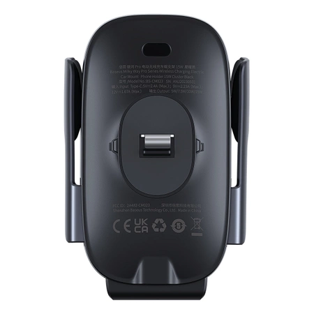 Baseus Milky Way Pro Series BS-CM023 car holder for air vent with 15W inductive charger - black