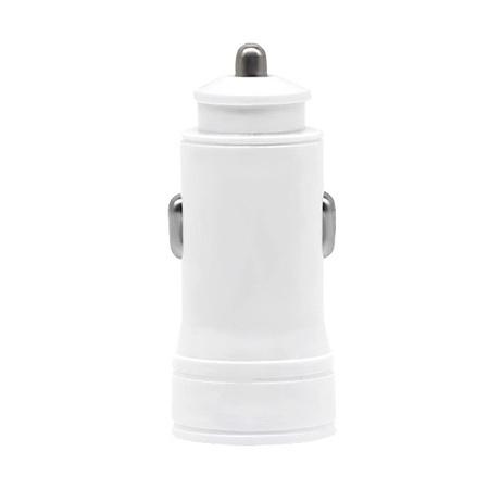 ŁADOWARKA SAMOCHODOWA 2,4A BIAŁA DENMEN 2400mA DUAL  2XUSB DZ17