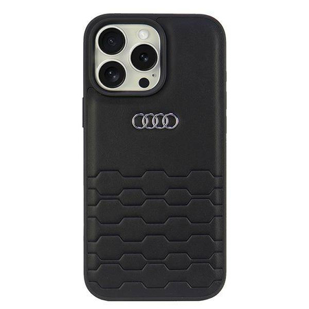 Audi nakładka Synthetic Leather do iPhone 16 Pro 6.3" czarna