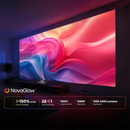 Projektor multimedialny Yaber K300s laserowy RGB FullHD 1080p z głośnikami JBL - czarny