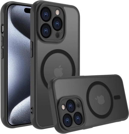 Etui Panzer Matt Case MagS iPhone 13 Pro Max Czarny