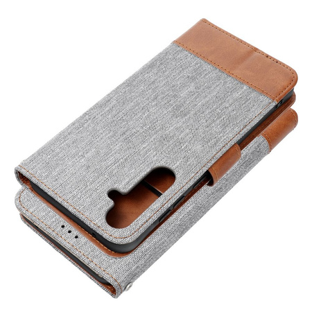 Kabura JEANS Book do SAMSUNG A36 5G szary