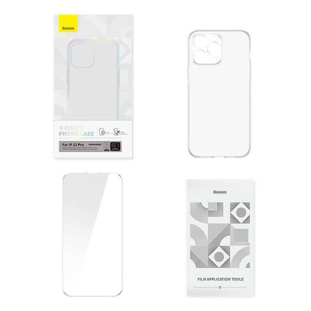 Etui IPHONE 13 PRO Baseus Corning & Szkło Hartowane transparentne