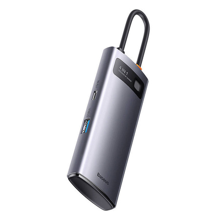 Stacja dokująca HUB Baseus Metal Gleam Series 4 w 1 USB Typ C - 4 x USB 3.2 Gen. 1 (WKWG070013)