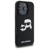 Karl Lagerfeld Silicone Double Heads Print MagSafe - Etui iPhone 16 Pro Max (czarny)