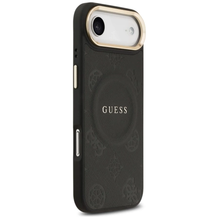 Guess Peony Hot Stamp MagSafe Case for iPhone Air - Black