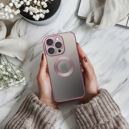 Futerał GLAM do IPHONE 16e (SE 4 2025) pudrowy róż