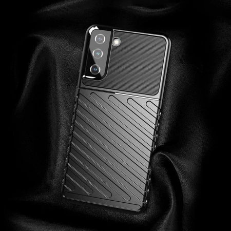 Thunder Case Flexibel Robuste Panzer Handyhülle TPU Schutzhülle für Samsung Galaxy S22+ (S22 Plus) schwarz