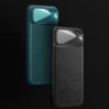 Nillkin CamShield Leather S Case iPhone 14 Plus Hülle mit Kameraabdeckung grün