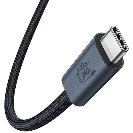 Kabel Baseus CB000068 USB-C - USB-C 240W PD 8K 60Hz 1m - czarny