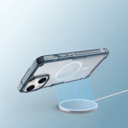 Nillkin Nature Pro Magnetische Hülle iPhone 14 Plus magnetische Hülle MagSafe blau
