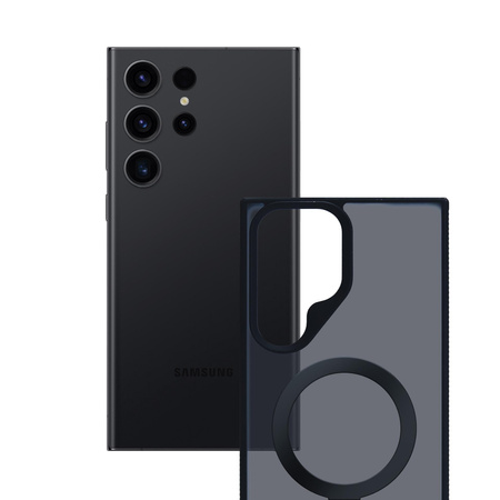 3MK Smoke Case Sam S24 Ultra Magsafe & Stand