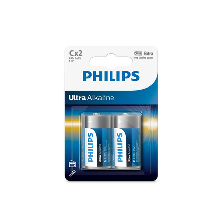 BATERIA PHILIPS 2SZT BATERIE ULTRA ALKALINE Phil-LR14E2B/10