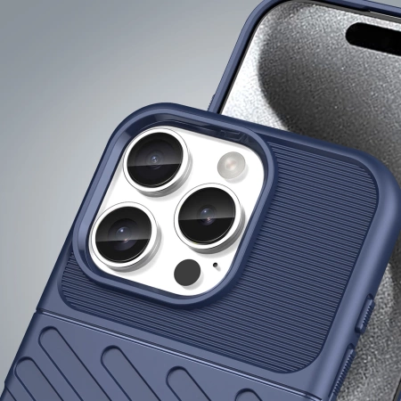 Thunder Case Silikonhülle für iPhone 16 Pro – blau