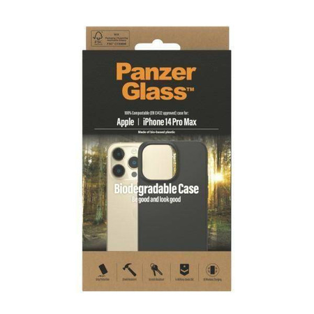 Etui IPHONE 14 PRO MAX PanzerGlass Biodegradable Case (0420) czarne