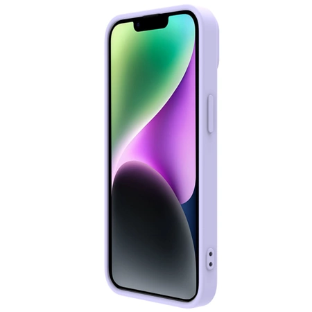 Nillkin CamShield Magnetische Silikonhülle iPhone 14 Plus Magnetische MagSafe-Kameraabdeckung Lila