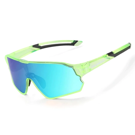 Rockbros 14110009006 polarized cycling glasses for children 8-14 years old - light green